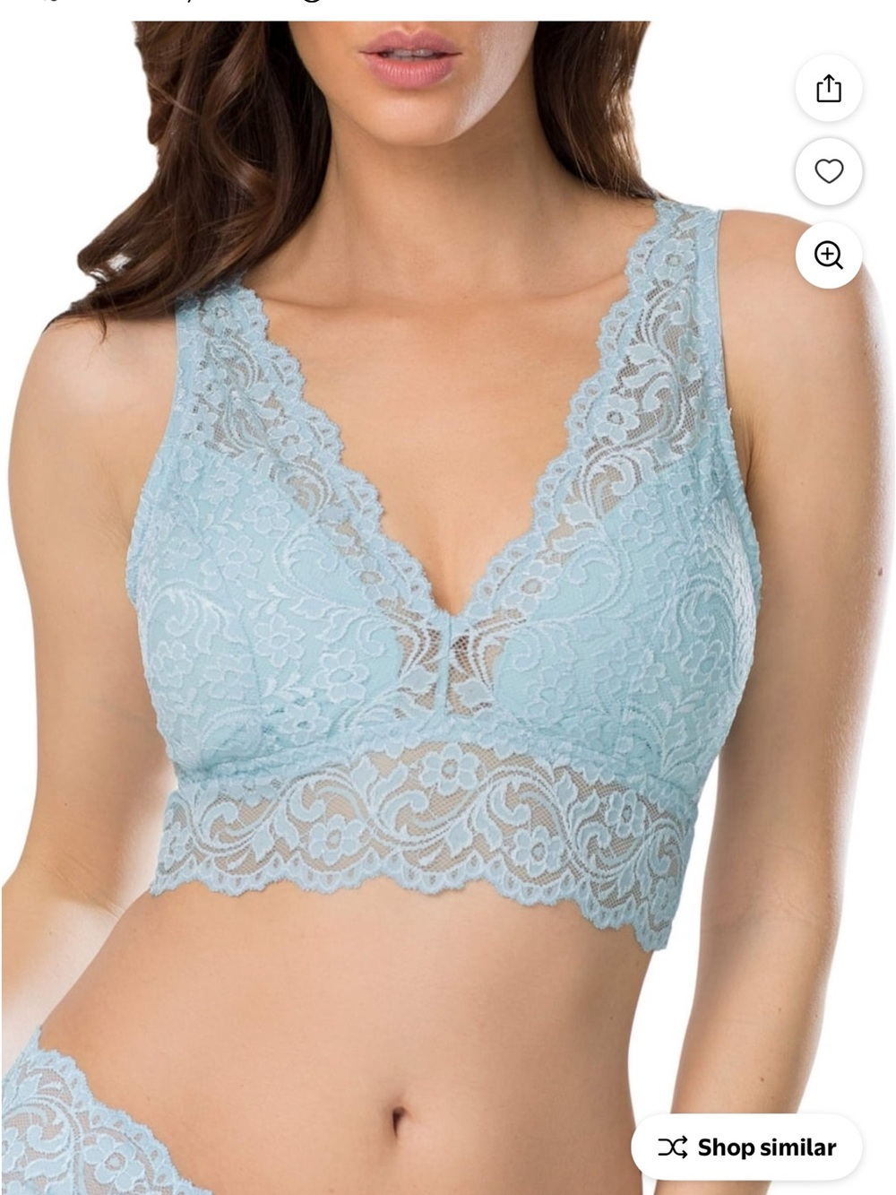 SMART & SEXY WOMEN’S SIGNATURE LACE DEEP V BRALETTE SZ XXLG NWTS!